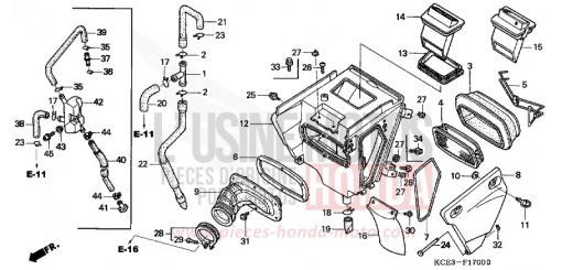 AIR CLEANER XR250RX de 1999